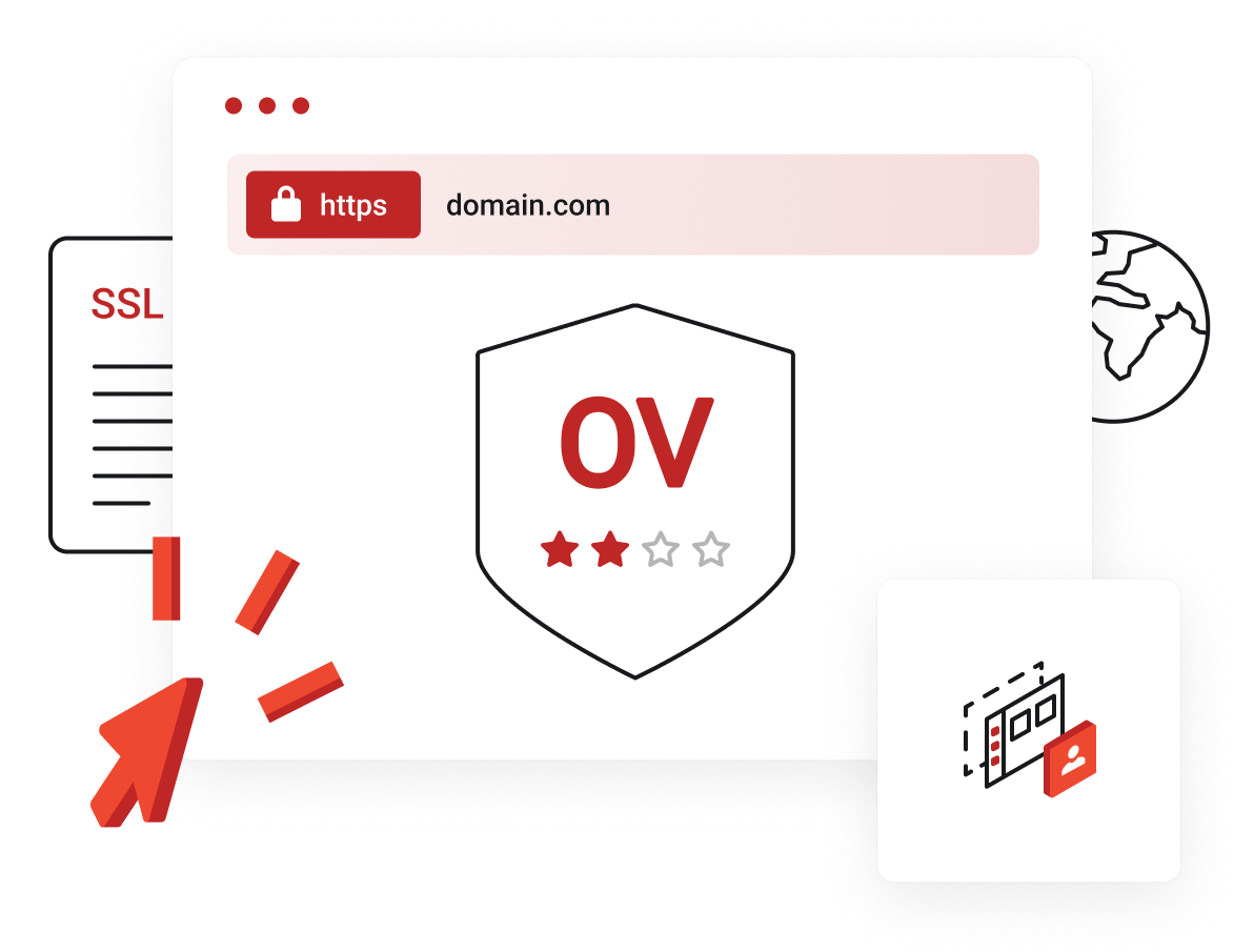 SSL Certificates - Ideal for more sensitive webpages such as login pages